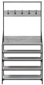 Conjunto de Entrada - Bengaleiro com arrumação calçado 90x34x184 cm ci