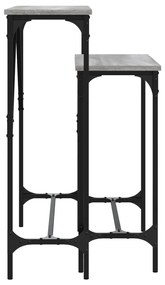 Mesas consola 2 pcs derivados de madeira cinzento sonoma