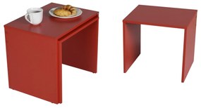Mesas de Apoio Shp-103-Kk-1 – Vermelho – 55x47x40 cm | Tribo Home