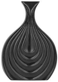 Vaso decorativo 25 cm preto THAPSUS Beliani