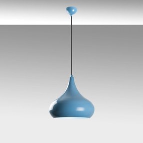 Candeeiro Chandelier Saglam – Azul Claro – Ø30 h:28 cm
