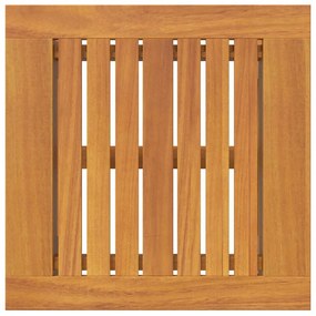 Mesa Lateral 45x45x40 cm Madeira Maciça Acácia