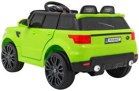 Carro elétrico para Crianças Start Run, 12V Rodas	e assento plástico Verde