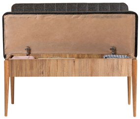 Conjunto de Mesa de Jantar Extensível Vina – Pinho Atlântico Antracite