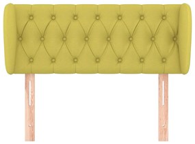 Cabeceira de cama c/ abas tecido 93x23x78/88 cm verde