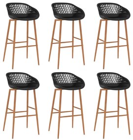 7 pcs conjunto de bar preto