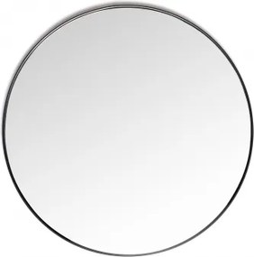 Espelho De Parede Redondo Ø60 Cm Em Metal Gon Preto - Sklum