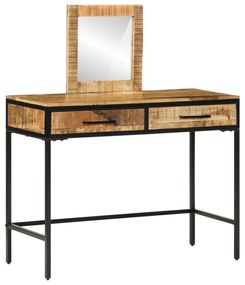 Mesa de Toucador 100x40x75/120 cm Madeira Sólida de Manga Rugosa