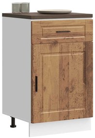 vidaXL Armário base de cozinha Porto derivados madeira madeira velha