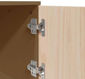 Aparador alto 67x40x108,5 cm pinho maciço castanho mel