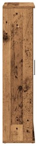 Móvel p/ casa banho c/ suporte rolos 39x22x90 cm madeira velha