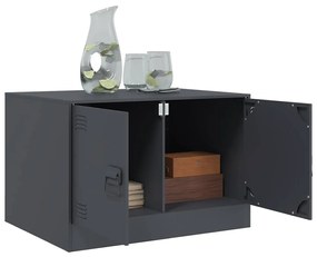 Mesa de centro 67x50x44 cm aço antracite