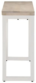 Mesa consola 110x35x76 cm mangueira maciça/ferro castanho