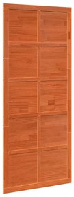 Porta de celeiro Castanho 80 x 210 cm Madeira de pinho maciça