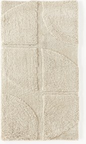 Tapete felpudo com relevo Jade