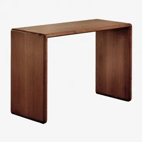 Consola De Madeira Treveris Castanho Nogal Oscuro - Sklum