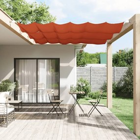 Toldo vertical 60x360 cm tecido oxford cor terracota