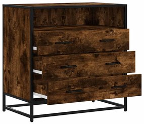Cómoda com 1 Prateleira Aberta e 3 Gavetas - 70x41x70 cm - Derivados M