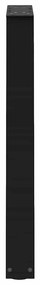 Pés para mesa de jantar em formato de V, 2 peças, preto, 60x(72-73,3)
