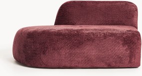 Módulo com chaise longue em teddy-bouclé Wolke