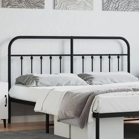 Cabeceira de cama 160 cm metal preto