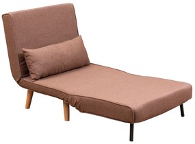 Sofá-Cama 1 Lugar Folde – Castanho – 180 x 80 cm