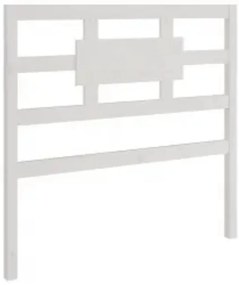 Estrutura de cama solteiro 90x190 cm madeira maciça branco