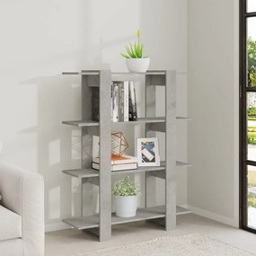 Estante/divisória 100x30x123,5 cm cor cinzento cimento