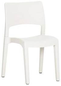 Cadeiras de jardim 2 pcs polipropileno branco