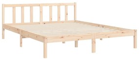 Cama sem colchão 160x200 cm madeira de pinho maciça