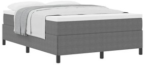 Cama vidaXL Cinza Claro 140x200 cm em Tecido Cotelê