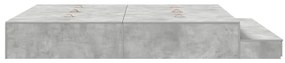 Estrado de Cama Cinzento Concreto 180x200 cm