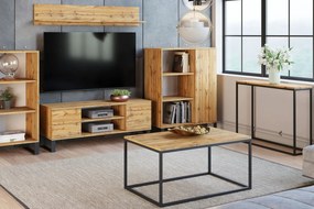 Móvel TV 155 cm - estilo loft cor carvalho artesanal