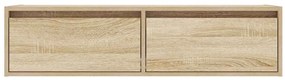 Móvel de TV com luzes LED 100X35,5x25 cm carvalho sonoma