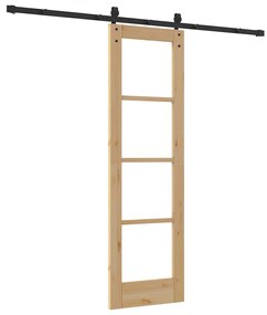 Porta Deslizante vidaXL com Conjunto de Ferragens 'ORKDAL'61x198,5 cm