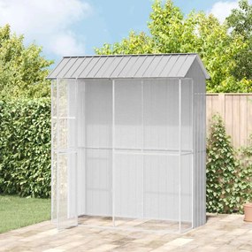 vidaXL Gaiola para Pássaros Cinzeto 215 x 110 x 247 cm Aço Galvanizado