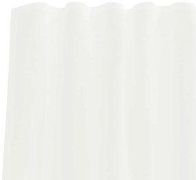 Cortinas de voile com bolsos para varão 2 pcs branco