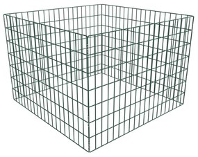 vidaXL Compostor de jardim malha quadrada 100 x 100 x 70 cm