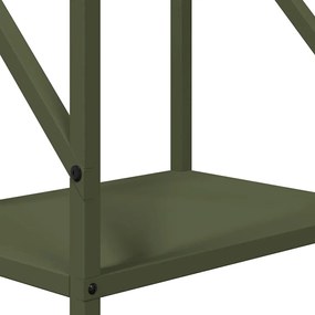 Suporte para lenha aço laminado a frio verde azeitona