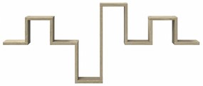 Estante parede 104,5x10x43 cm derivados madeira carvalho sonoma