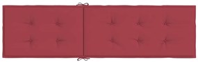 Almofadão p/ cadeira de terraço (75+105)x50x4 cm vermelho tinto