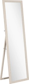 HOMCOM Espelho de corpo inteiro 160 x 50 cm, uso versátil, design retangular com moldura, branco | Aosom Portugal