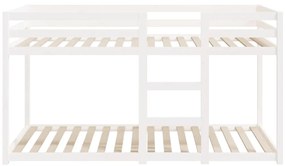 Beliche 90x200 cm madeira de pinho maciça branco