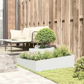 Vasos &amp; Plantadores Branco Plástico Médio Inserções Decorativas