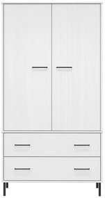 Roupeiro c/ pernas metal 90x55x172,5 cm madeira OSLO branco