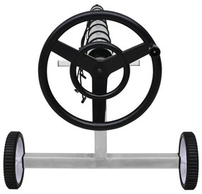 Enrolador para cobertura de piscina com base em aço inoxidável