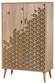 Armário Multiusos Multibox – Carvalho Sonoma – 80x127x36 cm