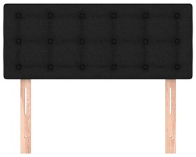 Cabeceira de cama tecido 100x5x78/88 cm preto