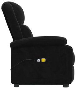 Poltrona de massagens elevatória veludo preto