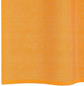 Cortinas de voile com laços 2 pcs laranja 140x245 cm